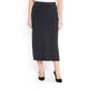 ELENA MIRO PULL-ON WOOL BLEND PENCIL SKIRT ANTHRACITE