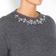 ELENA MIRO CASHMERE BLEND JEWELLED SWEATER