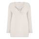 ELENA MIRO BLONDE CASHMERE BLEND EMBELLISHED SWEATER