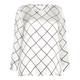 ELENA MIRO silk satin grid print TOP