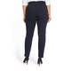 ELENA MIRO NAVY ANKLE GRAZER TROUSER