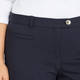 ELENA MIRO NAVY ANKLE GRAZER TROUSER