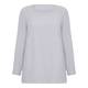 ELENA MIRO SILVER GREY SILK CREPE TUNIC WITH SILVER STUDS