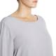 ELENA MIRO SILVER GREY SILK CREPE TUNIC WITH SILVER STUDS