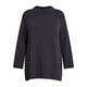 ELENA MIRO PURE WOOL KNITTED TUNIC CHARCOAL GREY