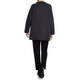 ELENA MIRO PURE WOOL KNITTED TUNIC CHARCOAL GREY
