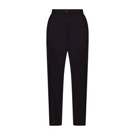 ELENA MIRO SATIN TROUSERS BLACK  - Plus Size Collection