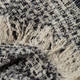 ELIZA GRACIOUS TWEED-STYLE SCARF BLACK AND WHITE