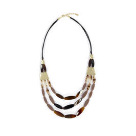 ENVY THREE STRAND TORTOISE SHELL NECKLACE - Plus Size Collection