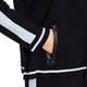 FABER KNITTED JACKET BLACK WITH BLUE STRIPE