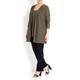 FABER khaki crepe knit TWINSET