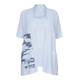 FABER powder blue embellished crepe knit TWINSET