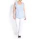 FABER powder blue embellished crepe knit TWINSET