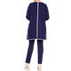 FABER LONG CARDIGAN NAVY AND WHITE 