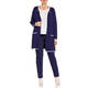 FABER LONG CARDIGAN NAVY AND WHITE 