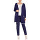 FABER LONG CARDIGAN NAVY AND WHITE 