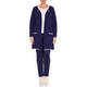 FABER LONG CARDIGAN NAVY AND WHITE 