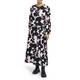 FABER BLACK AND WHITE BOLD FLORAL DRESS 