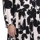 FABER BLACK AND WHITE BOLD FLORAL DRESS 