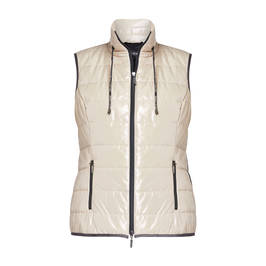 Faber Body Warmer Quilted Gilet Camel - Plus Size Collection