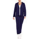 FABER KNITTED ZIP HOODY NAVY AND WHITE 