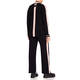 FABER KNITTED JACKET BLACK WITH PINK STRIPE