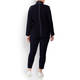 FABER NAVY ZIP-UP JACKET WITH WHITE RACING STRIPE