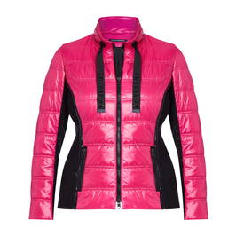 FABER PADDED JACKET FUCHSIA - Plus Size Collection