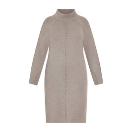 Faber Knitted Dress Grey  - Plus Size Collection