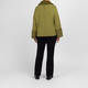 Faber Knitted Jacket with Faux Fur Trim Olive 