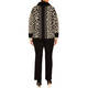 Faber Knitted Jacket Animal Print Intarsia 