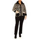 Faber Knitted Jacket Animal Print Intarsia 