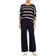 Faber Knitted Trousers Navy