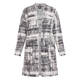 Faber Merino Blend Cardigan Black and White 