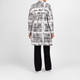Faber Merino Blend Cardigan Black and White 