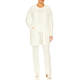 Faber Jersey Trouser Straight Leg White 