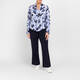 Faber Stripe And Floral Shirt Blue 