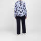 Faber Stripe And Floral Shirt Blue 