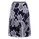 Faber Pleated Skirt Abstract Print Outfit 