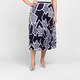 Faber Pleated Skirt Abstract Print Outfit 