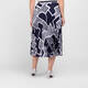 Faber Pleated Skirt Abstract Print Outfit 
