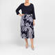 Faber Pleated Skirt Abstract Print Outfit 