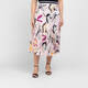 Faber Floral Print Skirt Beige 