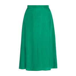 Faber Satin Skirt Emerald  - Plus Size Collection