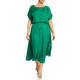 Faber Satin Skirt Emerald 