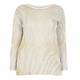 FABER WHITE AND GOLD SWEATER