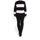 FABER V NECK STRIPE SWEATER LUREX TRIM