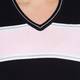 FABER V NECK STRIPE SWEATER LUREX TRIM