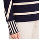 FABER STRIPE SWEATER NAVY AND CREAM 