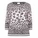 FABER PINK LEOPARD PRINT INTARSIA SWEATER